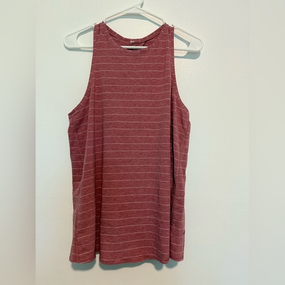 Lululemon Womens  All Tied up Racerback Tank Casual Pink Striped (Chest-38'') - Picture 2 of 4